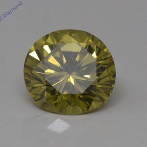 Round Mined Loose Diamond 0.73 Ct Vivid Brown Yellow Vvs1 Igl C52003001